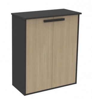 MEUBLE DE BUREAU 2 PORTES H1000